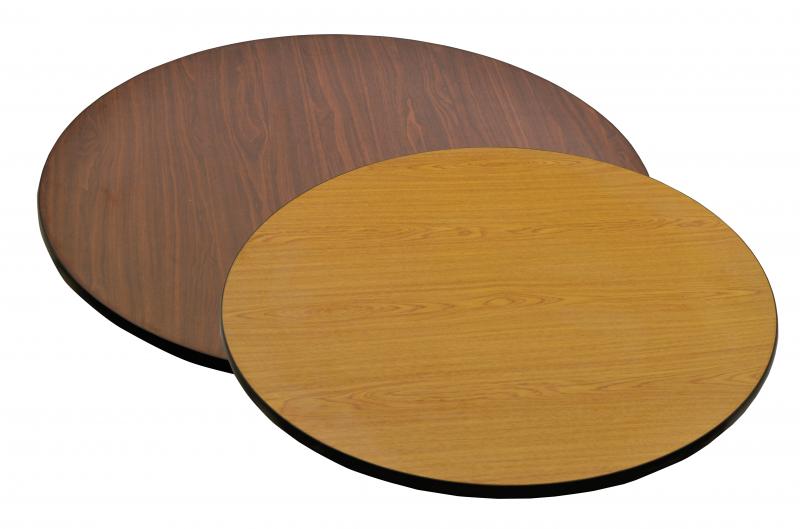 36" x 1" Oak/Walnut Round Table Top